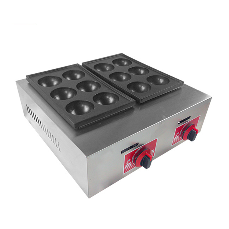Food Snacks Making Machine - Gas Heating Chapter Fishball Octopus Ball