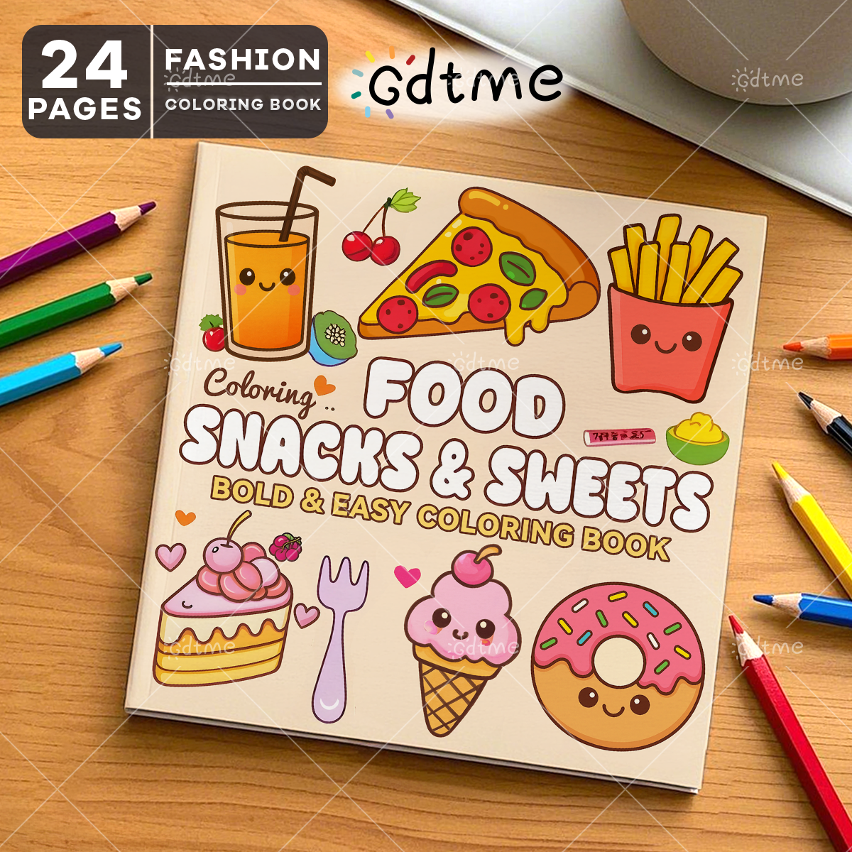 FOOD SNACKS & SWEETS Themed Co - Food Y Snacks Coloring Book review and price