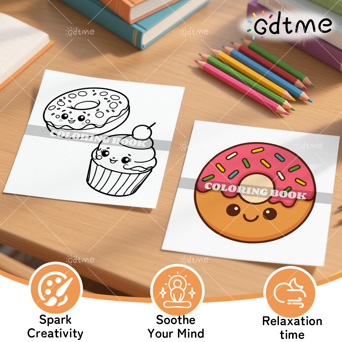 FOOD SNACKS & SWEETS Themed Co - Food Y Snacks Coloring Book review and price