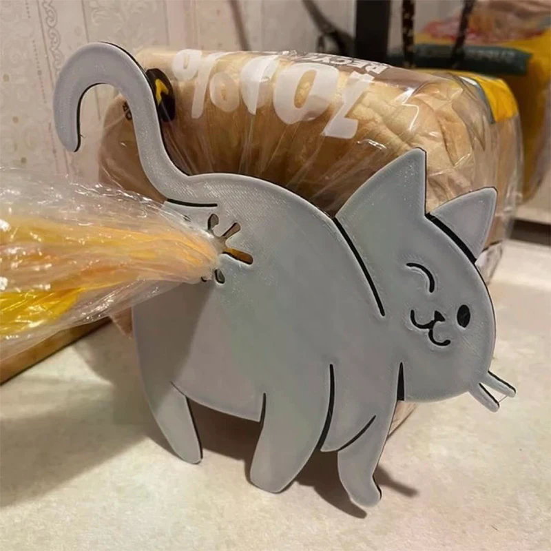 2pcs 3D Cat Butt Bread Bag Cli - Food Lovers Snacks review and price