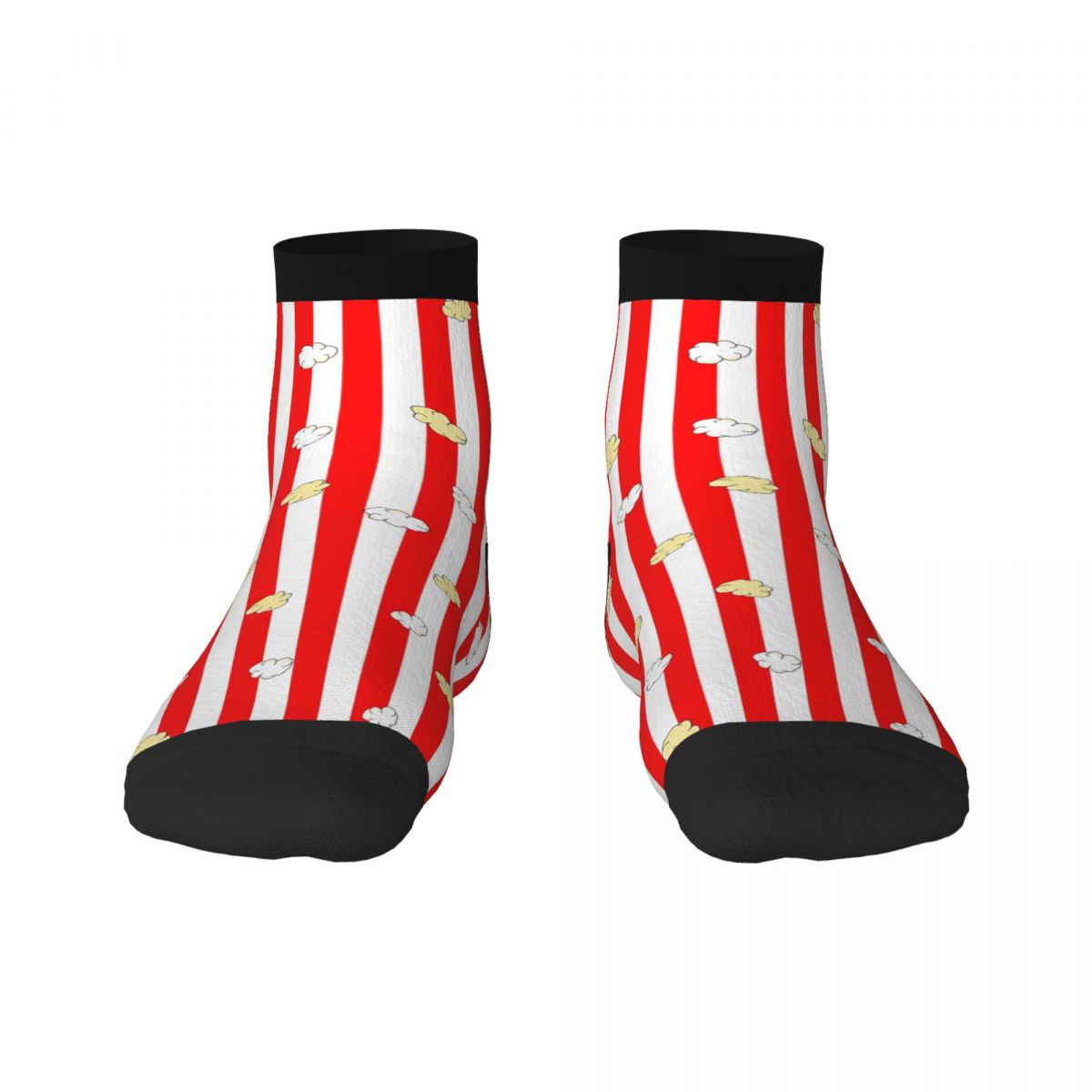 Cute Popcorn Striped Socks Sof - Food Lovers Snacks review and price