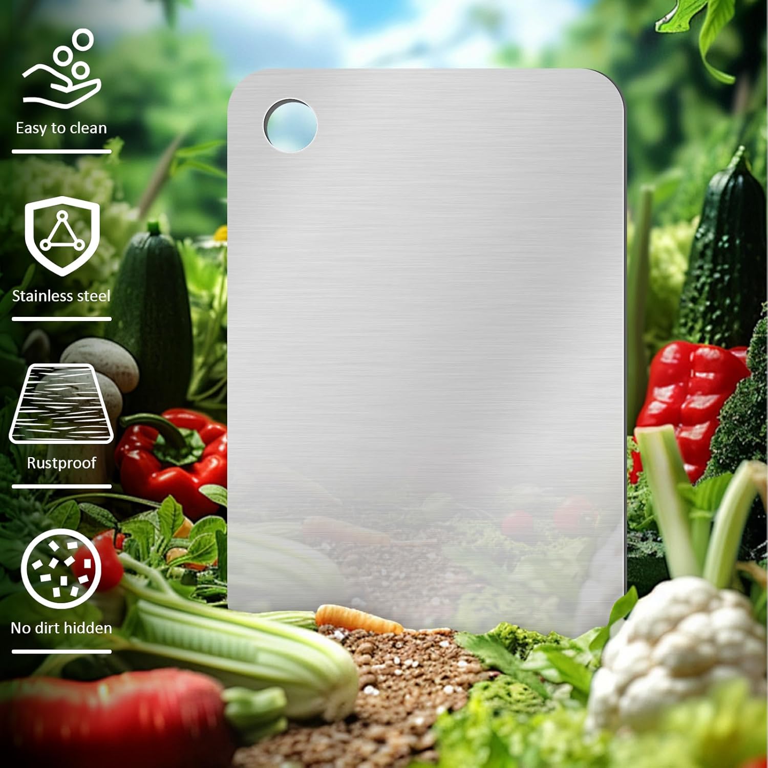 Titanium Cutting Board, Stainl - Foods X review and price