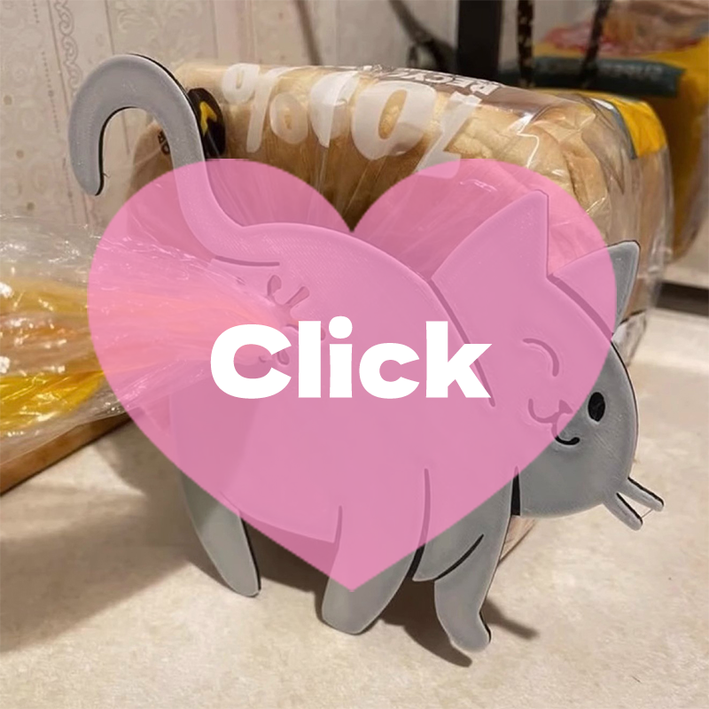 2pcs 3D Cat Butt Bread Bag Cli - Food Lovers Snacks review and price