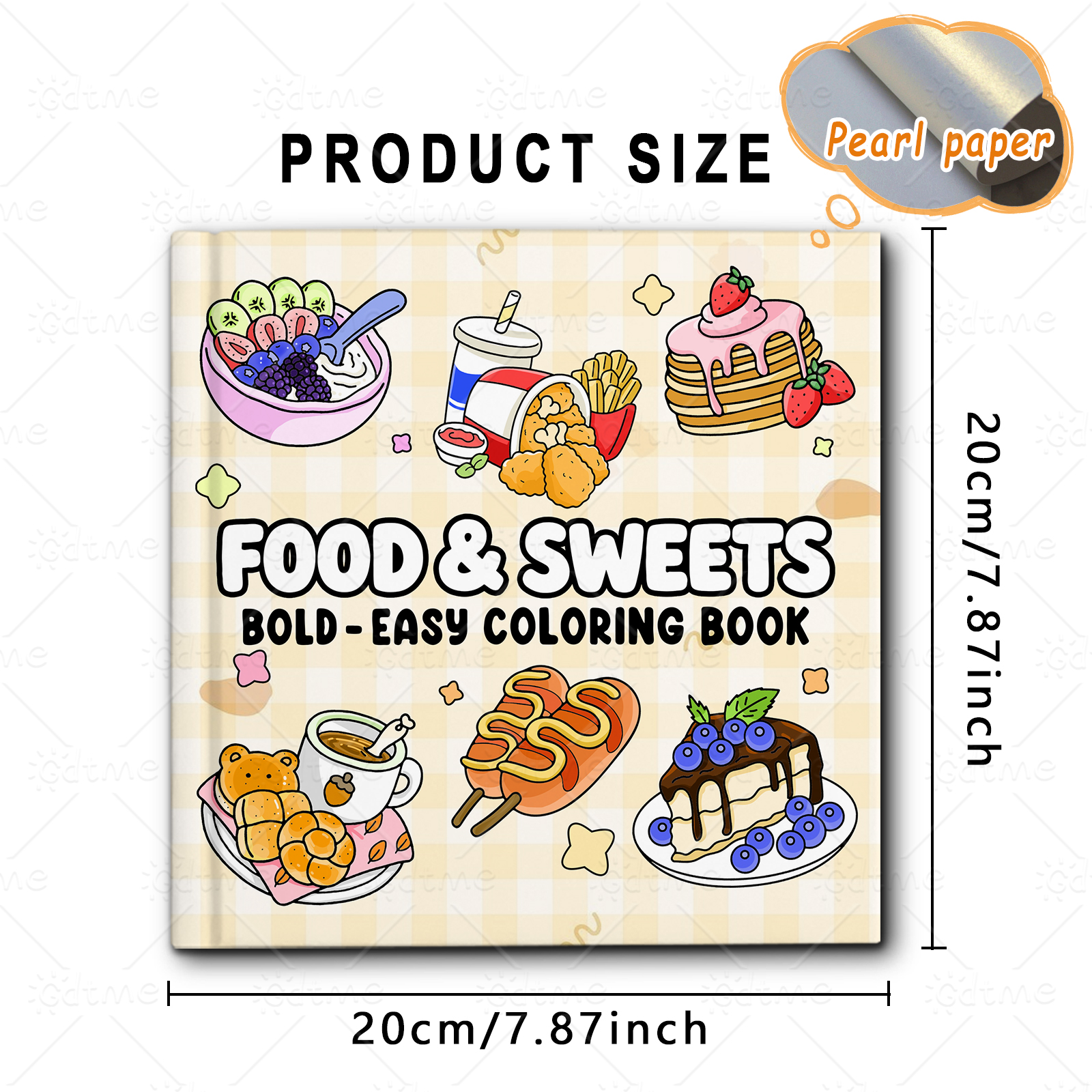 FOOD SWEETS Bold-easy Patterns - Food Y Snacks Coloring Book review and price