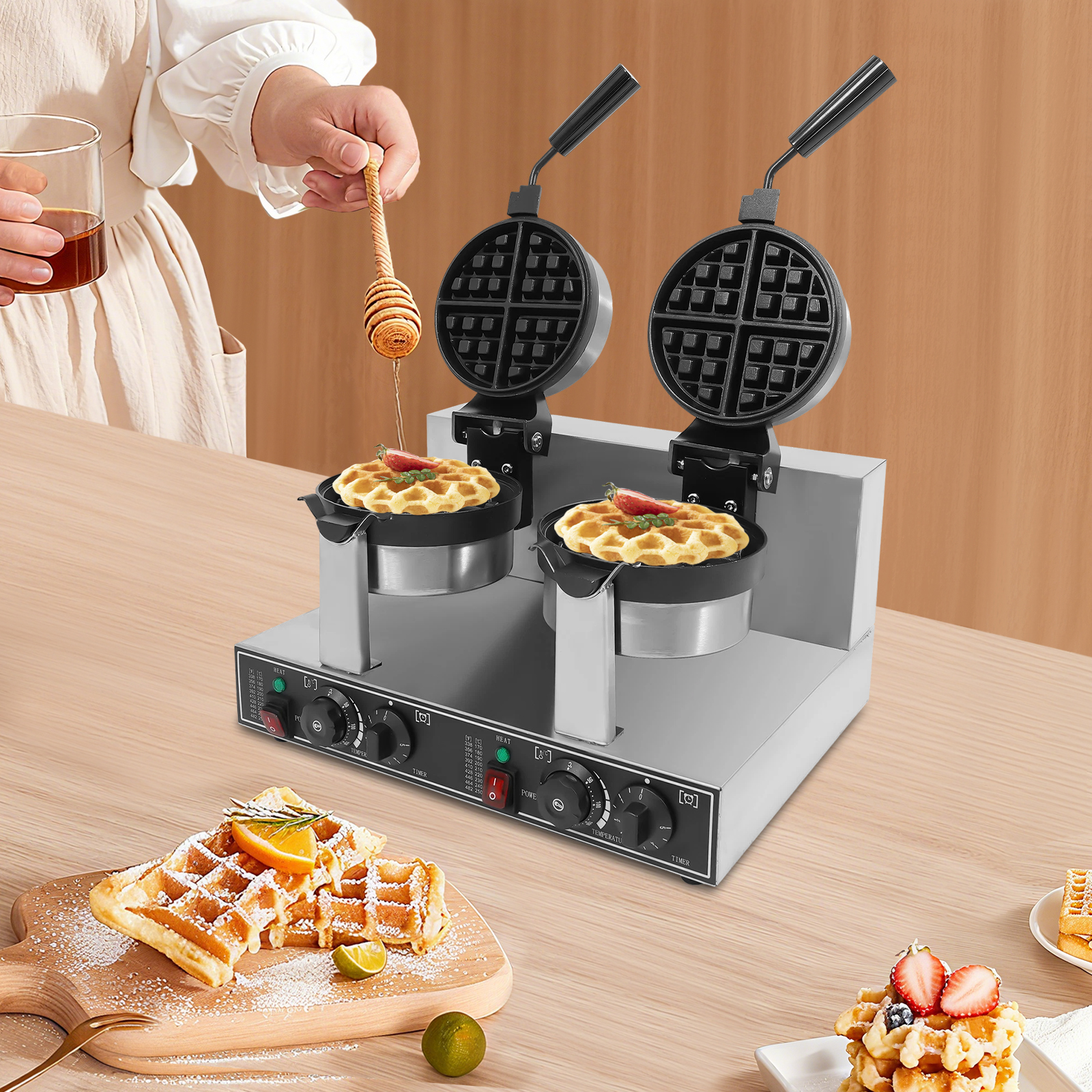 201 Stainless Steel Waffle Iro - Food Snacks At Home review and price