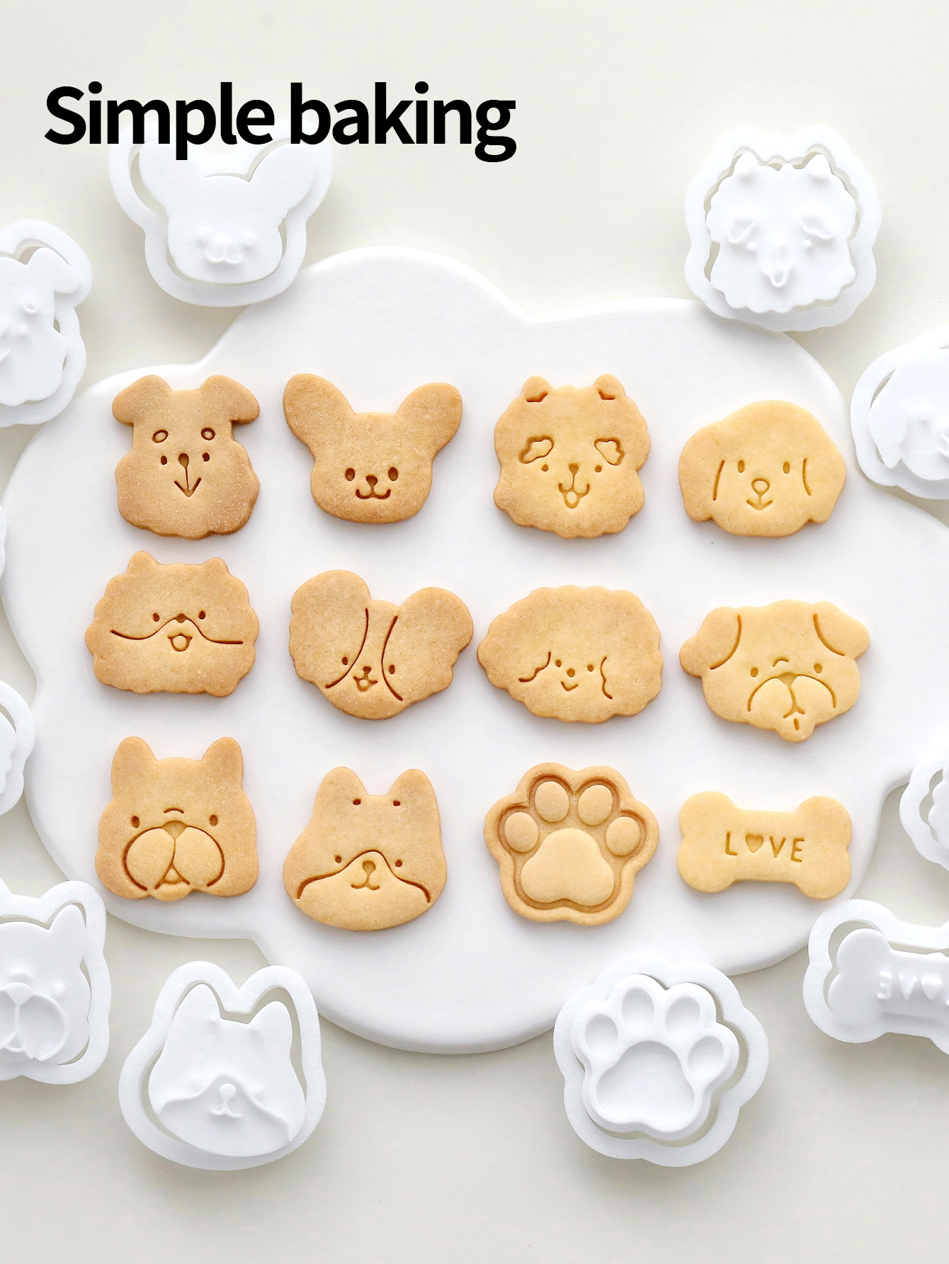 Cartoon dog-shaped cookie mold - Food Stamps Snacks review and price