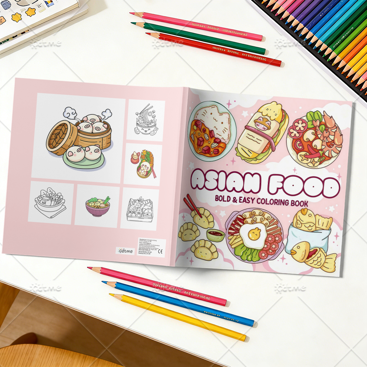 ASIAN Food Bold-easy Patterns  - Food Y Snacks Coloring Book review and price