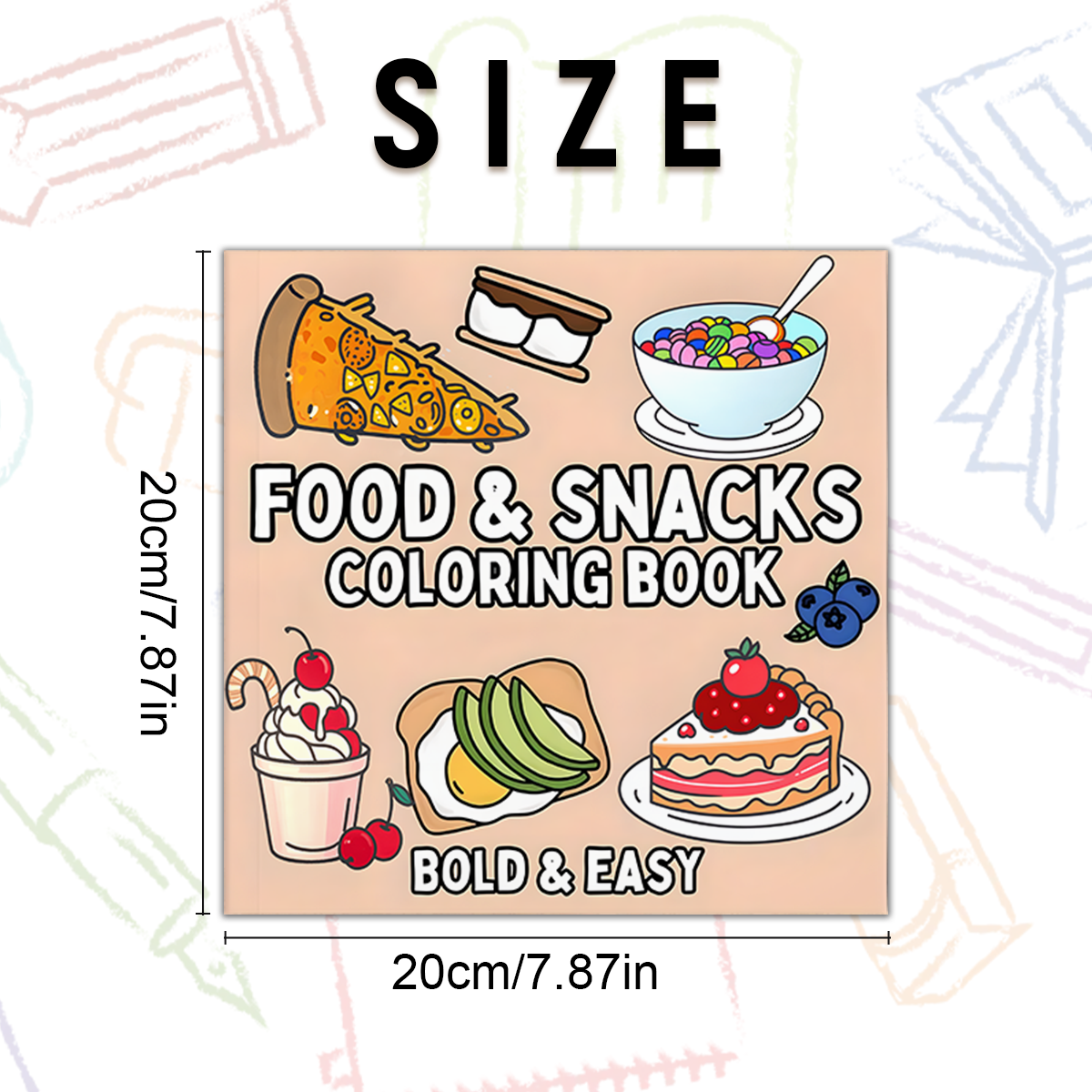 Delicious Food & Snack Themed  - Food Y Snacks Coloring Book review and price