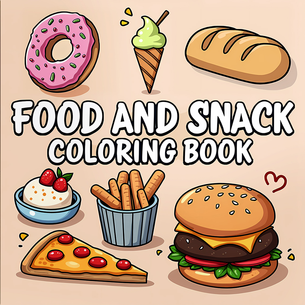 FOOD AND SNACK Coloring Book F - Food Y Snacks Coloring Book review and price