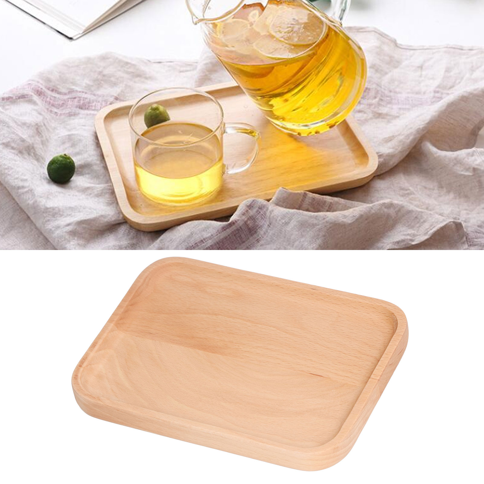 Wooden Rectangular Serving Pla - Food Snacks At Home review and price