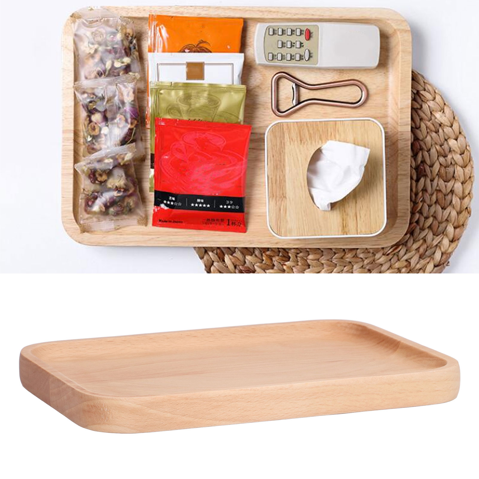 Wooden Rectangular Serving Pla - Food Snacks At Home review and price