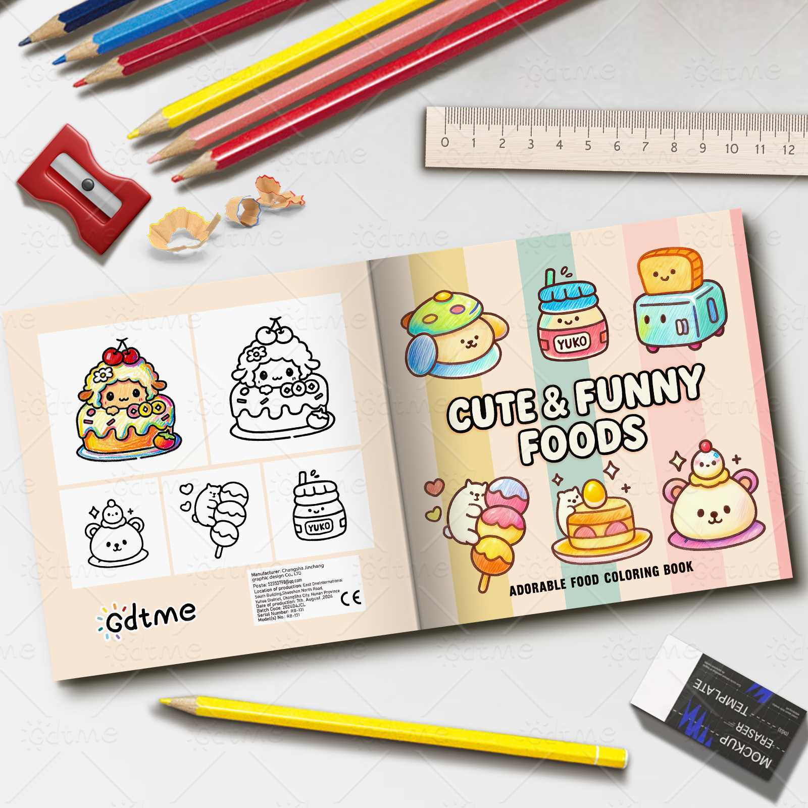 CUTE & FUNNY FOODS Bold-easy P - Food Y Snacks Coloring Book review and price