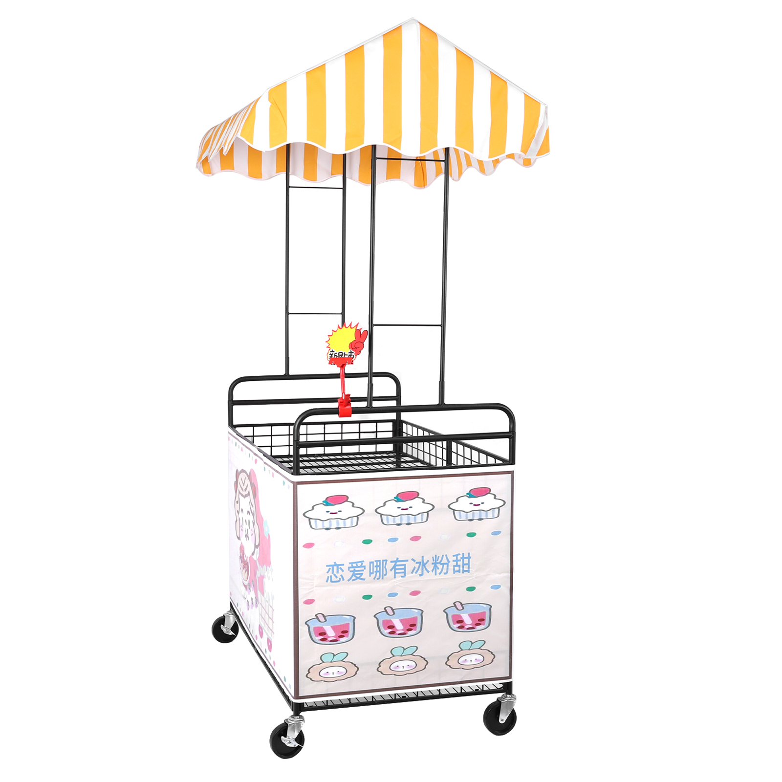 Movable Stall Display Stand wi - Street Food Snacks review and price