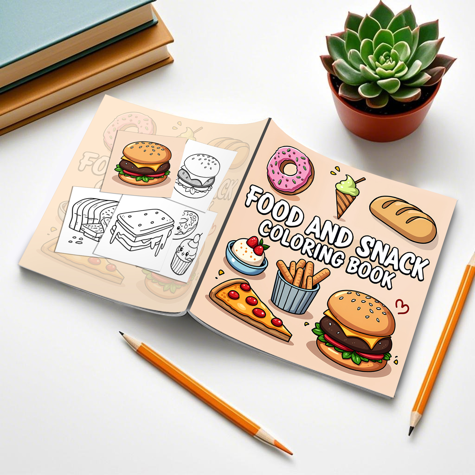 FOOD AND SNACK Coloring Book F - Food Y Snacks Coloring Book review and price