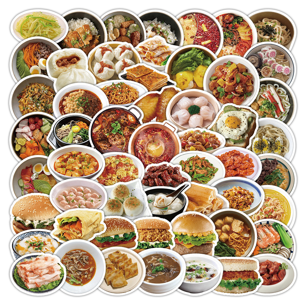 60Pcs Trendy Delicious Realist - Yummy Food Snacks review and price