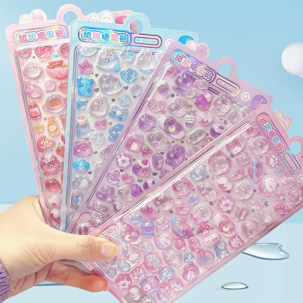 3D Puffy Stickers Crystal Drop - Candy Sour Strip review and price