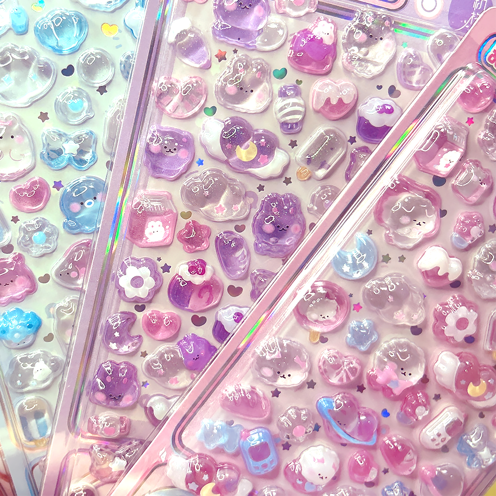 3D Puffy Stickers Crystal Drop - Candy Sour Strip review and price