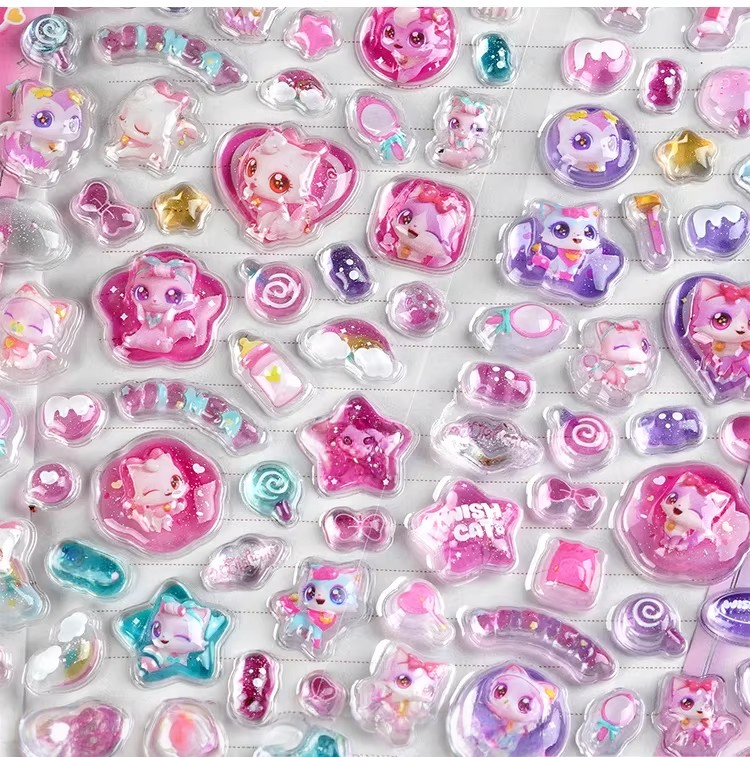 Kawaii 3D Puffy Relief Sticker - Candy Sour Strip review and price