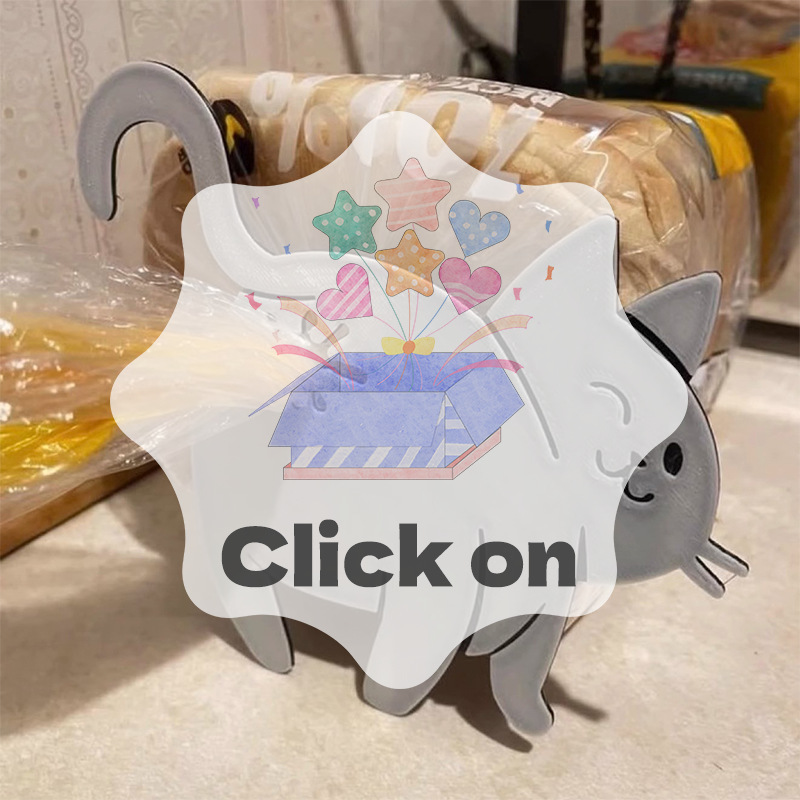 2pcs 3D Cat Butt Bread Bag Cli - Food Lovers Snacks review and price