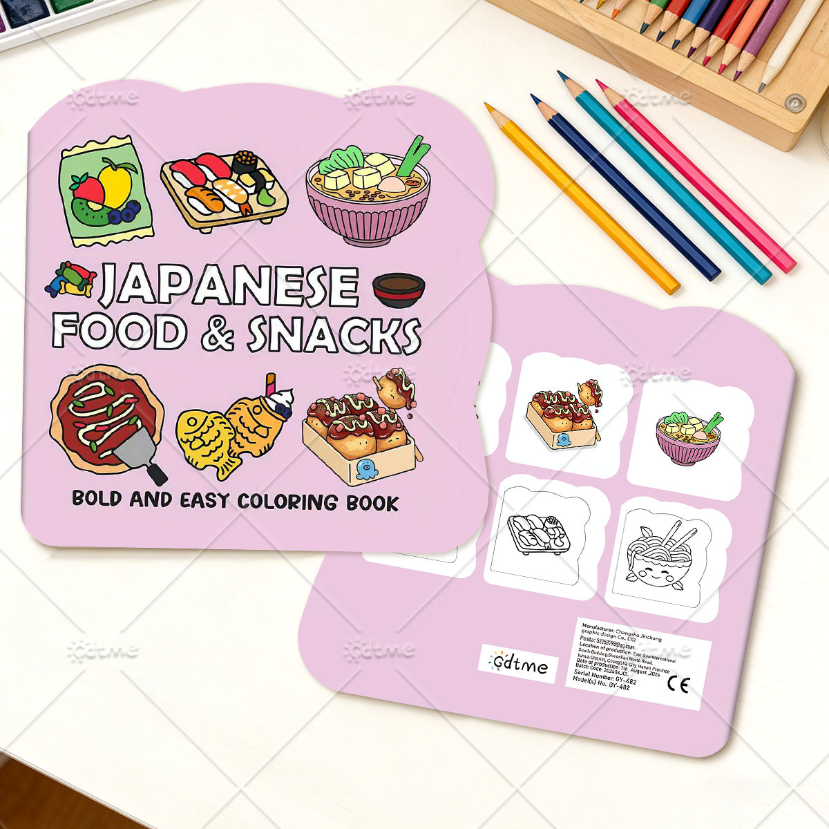 JAPANESE FOOD & SNACKS Irregul - Food Y Snacks Coloring Book review and price